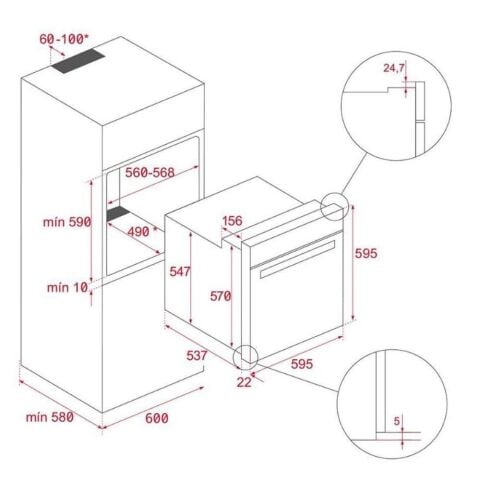 Teka Urban Serisi Gri Set ( DLV 68660-GZC 75330-HLB 8600 ST )
