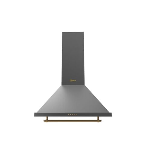 Ukinox Camilla Rustik 60 cm Antrasit Metal Duvar Tipi Ankastre Davlumbaz