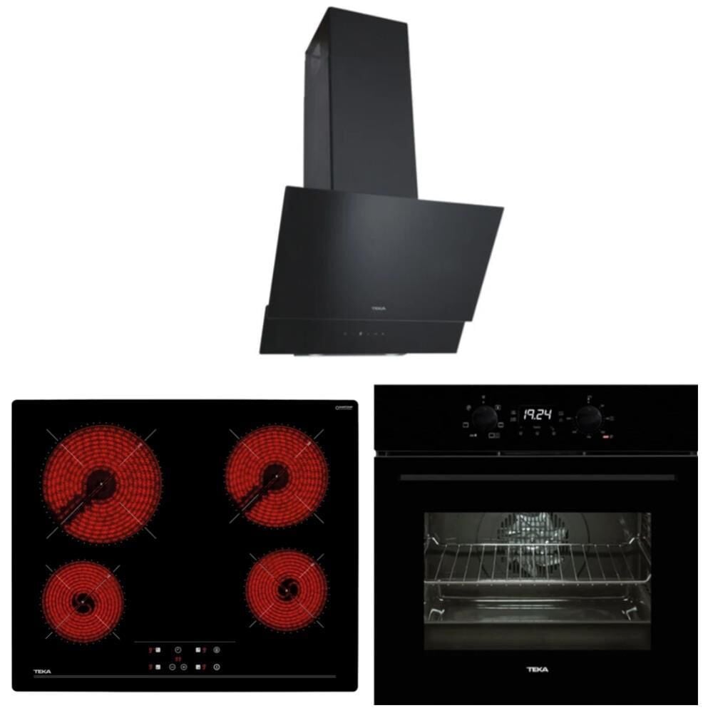 Teka Siyah Ankastre Set (ATV 60 BK- TZ 6415 -HEB 723 BK)