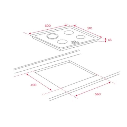 Teka Siyah Ankastre Set  ( HLB 8416 Airfry Fırın BK - TZ 6415 -  ATV 60 )