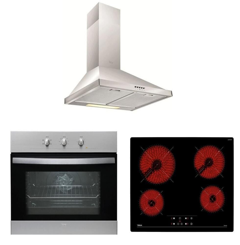 Teka Ankastre Set (DF 60 Davlumbaz -TB 6415 Ocak -HE 615 SS Fırın)