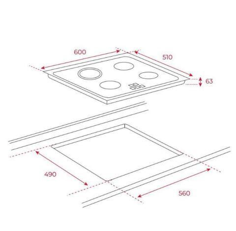 Teka Ankastre Set (DF 60 Davlumbaz -TB 6415 Ocak -HE 615 SS Fırın)