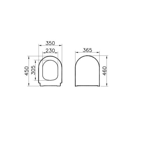 Vitra Universal 2 Ses Yok Yavaş Kapanan Klozet Kapağı 85-003-009