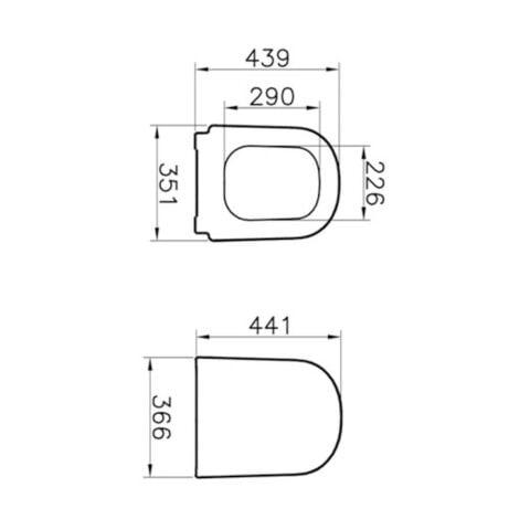 Vitra D-Light Yavaş Kapanır Klozet Kapağı 104-003-009