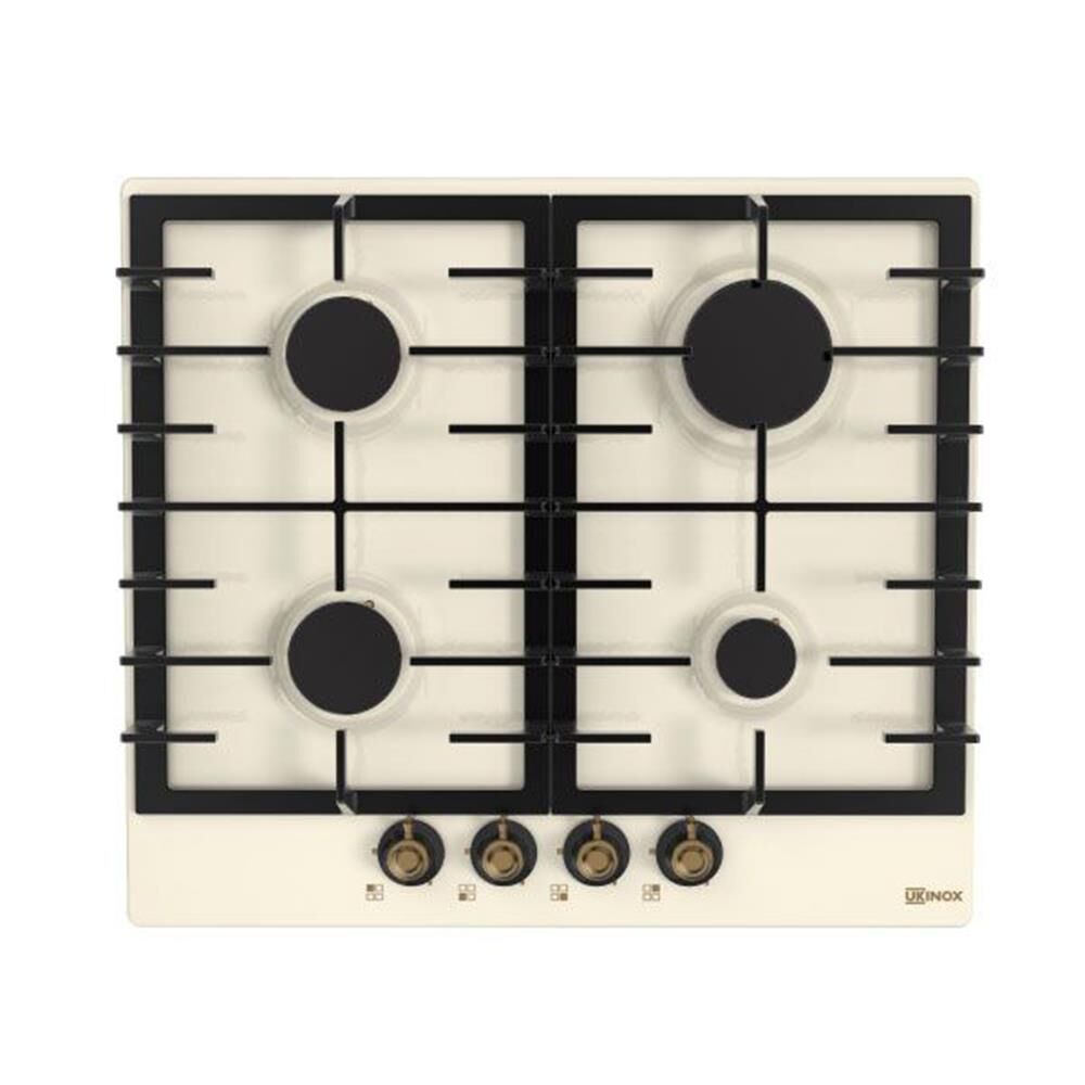 Ukinox Camilla Rustik 60 cm Ivory Metal Ankastre Ocak