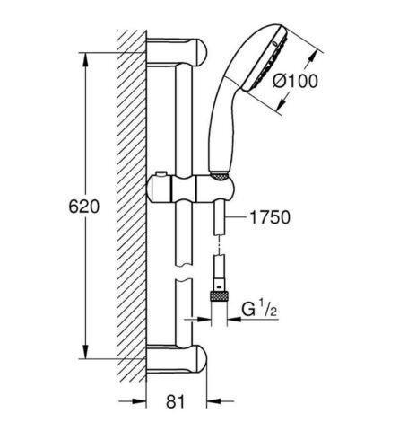 Grohe (BAUEDGE Banyo Bataryası - BAUEDGE M Lavabo Bataryası - TEMPESTA 3F El Duşu)