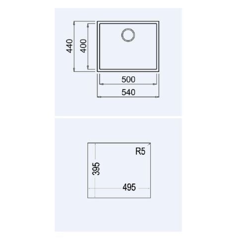 Teka Square 50.40 Beyaz Evye + IN 995 Beyaz  Batarya Set