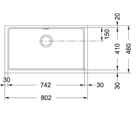 Franke Kubus KBG 110-70 Bianco Granit Evye ve Active Plus Doccia Batarya Sıvı Sabunluk 3 lü Set