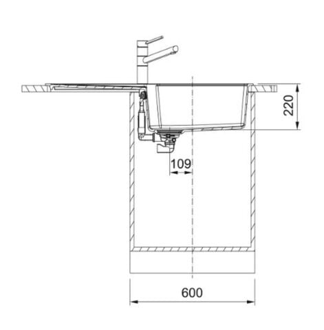 Franke URBAN UBG 611-100 BİANCO Granit Evye