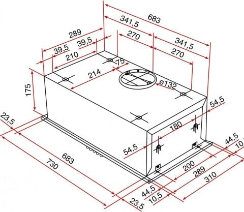 Teka GFH 73 Gömülebilir Ankastre Aspiratör