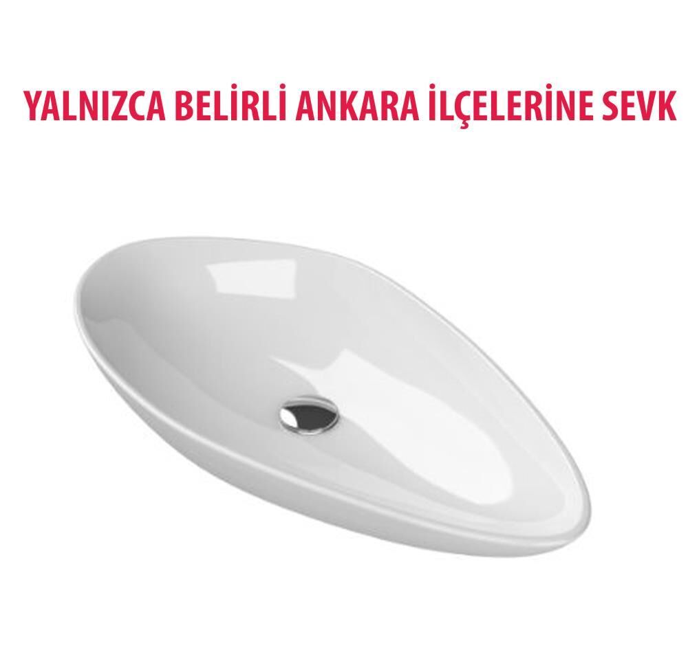 Turkuaz OLİVE 75 CM Çanak Lavabo