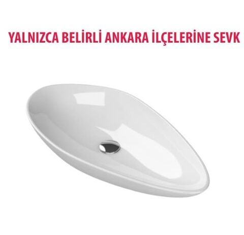 Turkuaz OLİVE 75 CM Çanak Lavabo