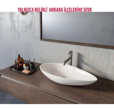 Turkuaz OLİVE 75 CM Çanak Lavabo