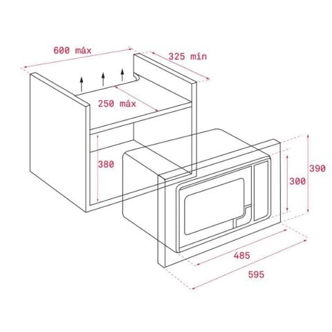 Teka ML 820 BIS 20 LT Ankastre Mikrodalga Fırın