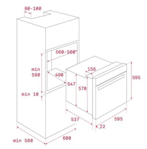 Teka Siyah Ankastre Set ( TVT 60 Davlumbaz - IBC 64100 SSS BK İndüksiyon Ocak- HLB 840 SS Fırın)