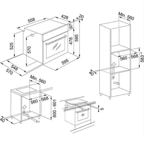 Franke Siyah Ankastre Set (FPJ 915 V BK A Davlumbaz- FHNG 905  Bk Ocak  - FSL 86 H BK Fırın )