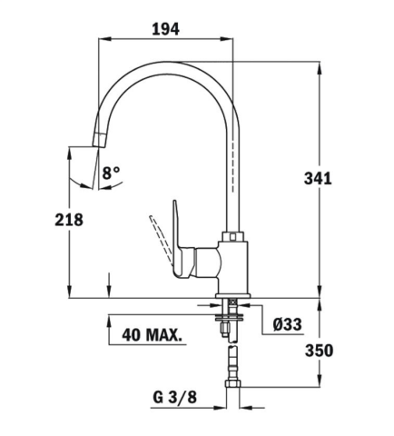 Teka In 995 Fn Siyah Mutfak Evye Bataryası