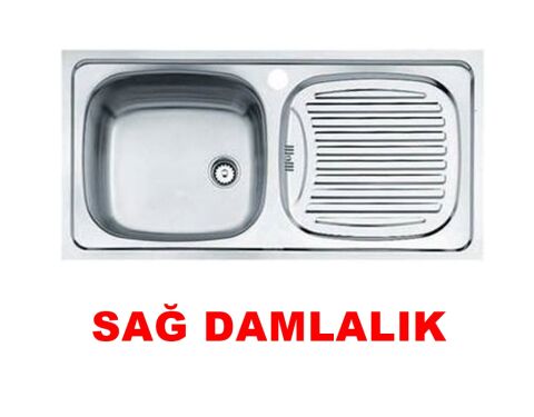 Teka EBM 45 Mikroketen Sağ Damlalıklı Mutfak Evyesi