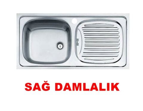 Teka EBM 45 Mikroketen Sağ Damlalıklı Mutfak Evyesi