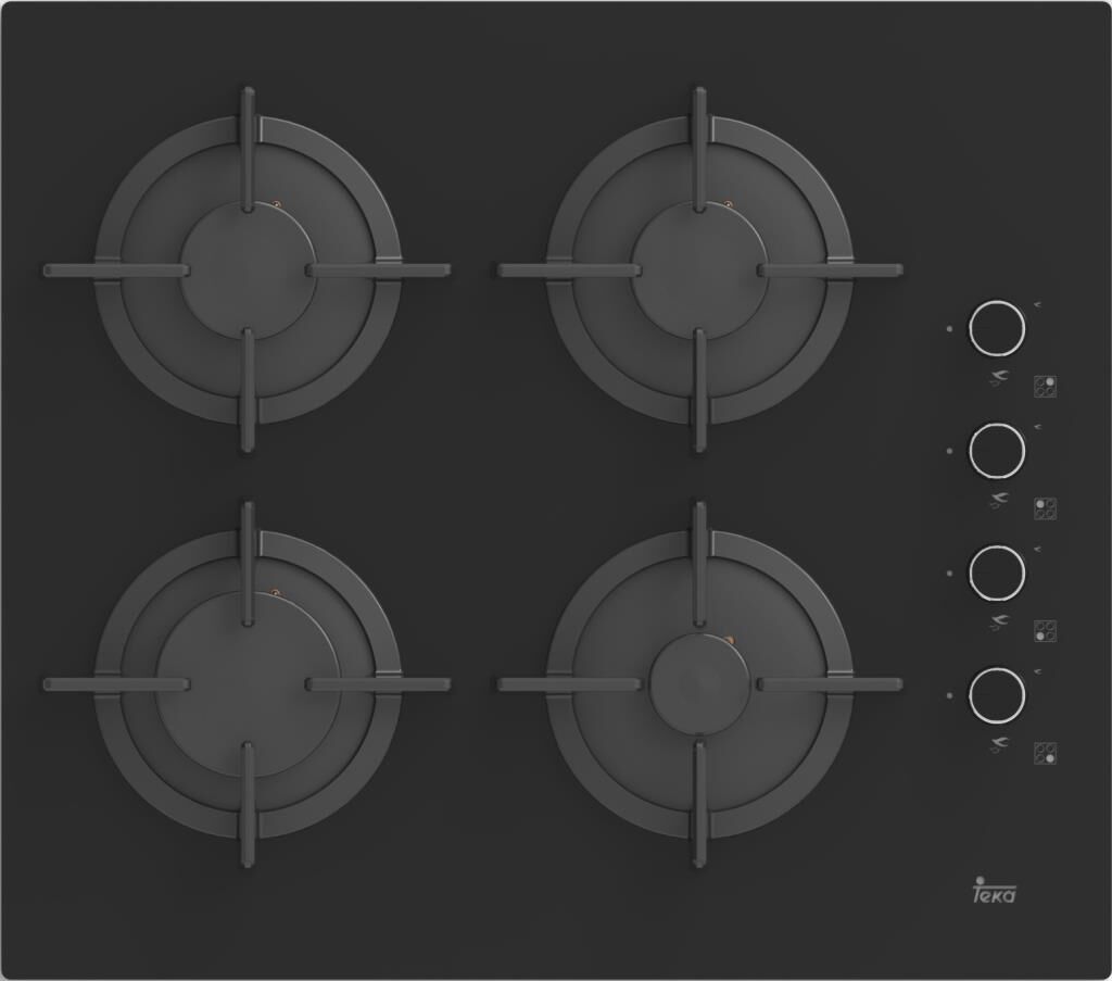 Teka PAC 60 Siyah Ankastre 4 Gözlü Ocak