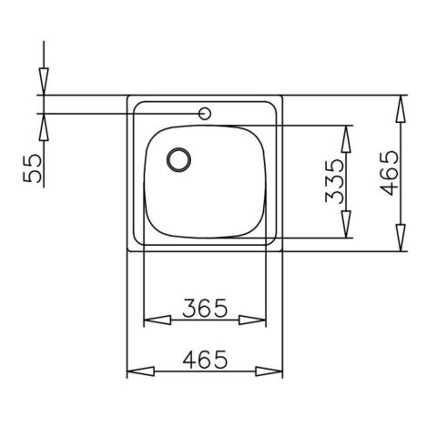Teka E50 1B Evye (46,5 cm x 46,5 cm)