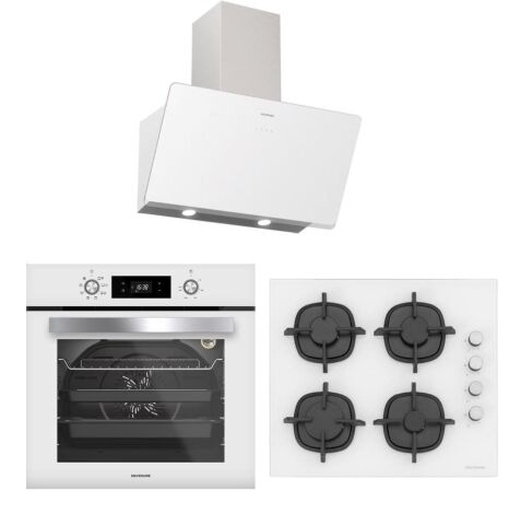 Silverline Beyaz Ankastre Set (3457 Soho, CS5343W01, BO6504W01)