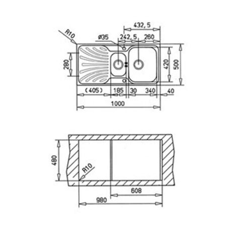 Teka Nerissa 60 B Mikroketen Sağ Damlalıklı Mutfak Evyesi
