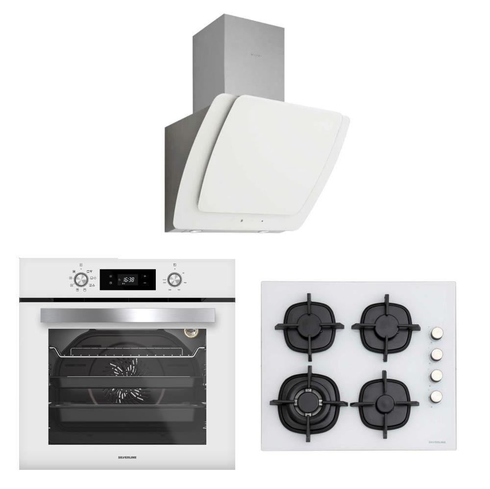 Silverline Beyaz Ankastre Set (3373 Misto, CS5429W01, BO6504W01)