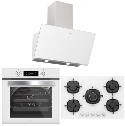 Silverline Beyaz Ankastre Set (3457 Soho 80, CS5365W01, BO6504W01)