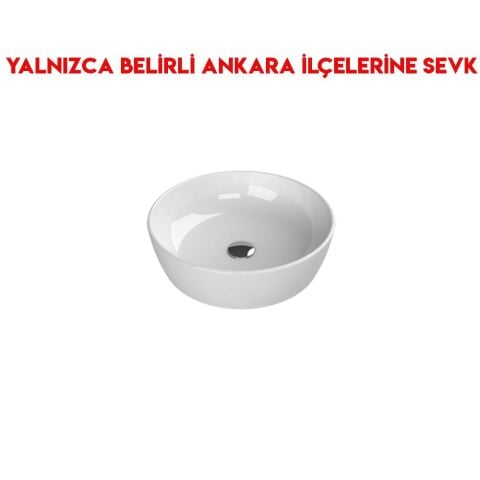 Turkuaz One Ø 46 cm Tezgah Üstü Lavabo