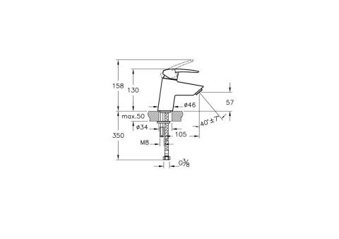 Artema Dynamics S Lavabo Bataryası A40950