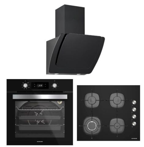 Silverline Siyah Ankastre Set (3373 Misto 60 cm - CS5629B01- BO6504B01)