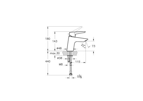 Artema Solid S Lavabo Bataryası A42440