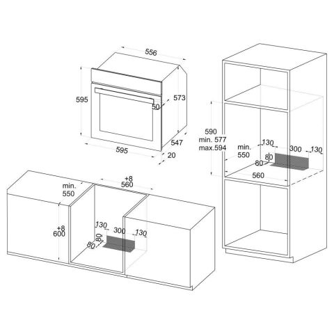 Silverline BO6501W01 Beyaz Ankastre Fırın