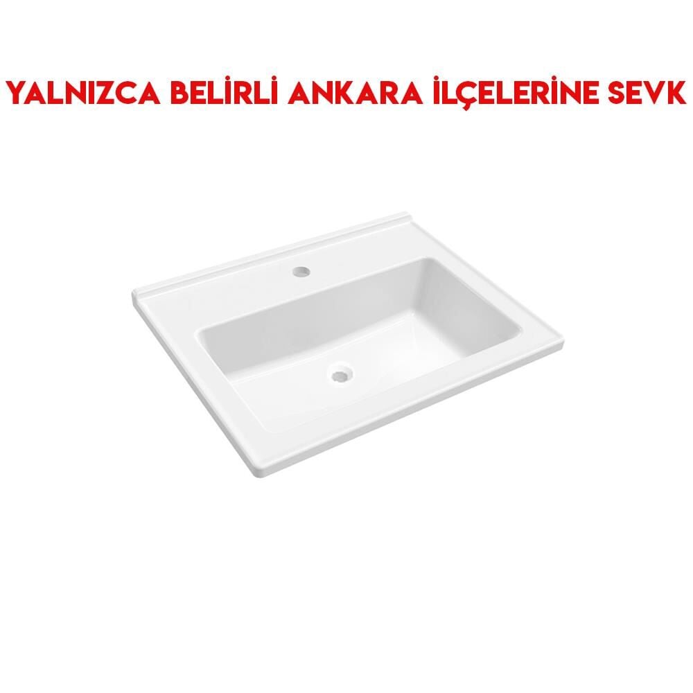 Bien Neptun Konsollu 60 cm Batarya Delikli Lavabo