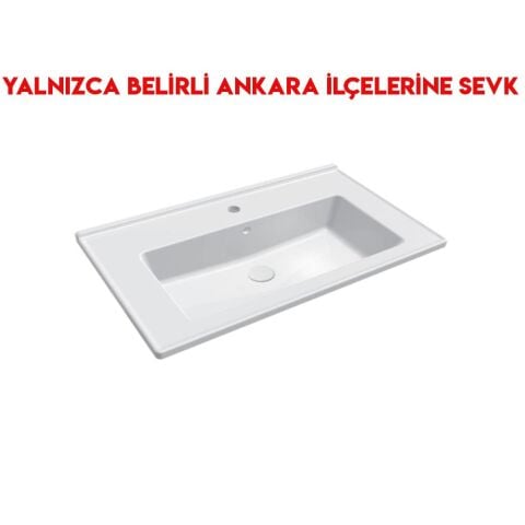 Bien Neptun Konsollu 100 cm Batarya Delikli Lavabo