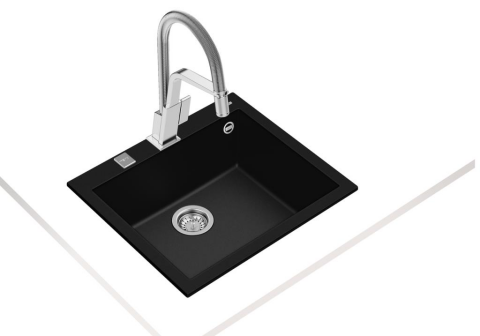 Teka Forsquare 50.40 TG Tezgah Üstü Siyah Granit Evye