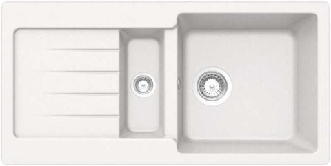 Teka KEA 60 B-TG Beyaz Tezgah Üstü Granit Evye