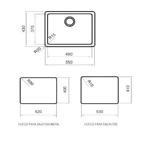 Teka Radea 490.370 Beyaz Tezgah Altı Granit Mutfak Evyesi