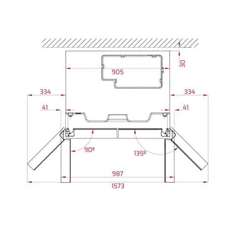 TEKA RMF 77920 SS İNOX GARDIROP TİPİ 4 KAPILI SOLO BUZDOLABI