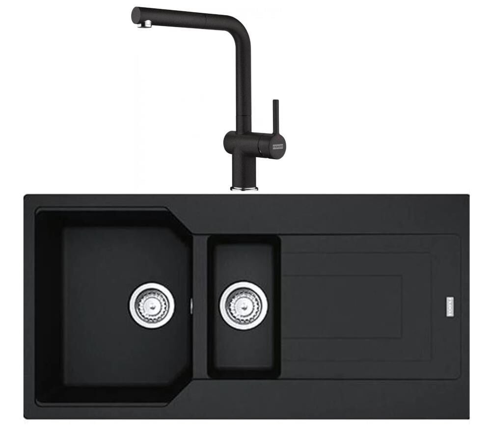 Franke Urban UBG 651-100 Nero Granit Evye Active Plus Doccia 2.0 Batarya Set