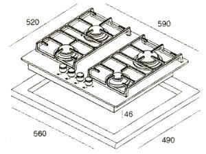 Teka HEL LUX 60 4G AI AL L Beyaz Ankastre Ocak