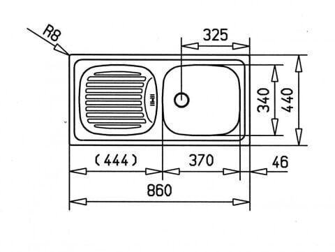 Teka EBM 45 Mikroketen Sol Damlalıklı Mutfak Evyesi
