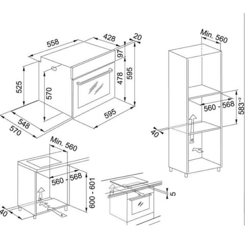Franke Elektrikli Ankastre Set (FPJ 615 BK/SS Davlumbaz -FHR 604 XS Ocak - FSM 86 H XS Fırın )