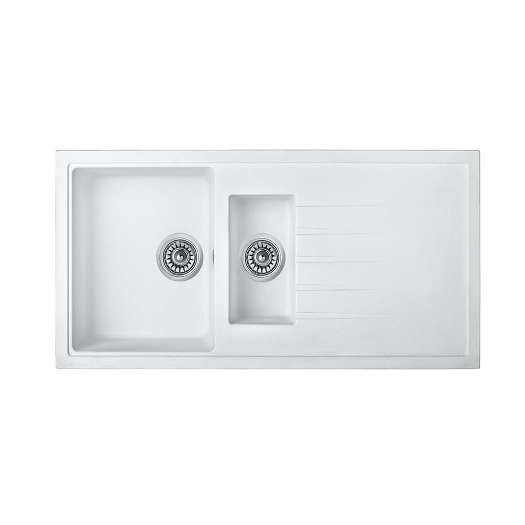 UKİNOX PLATON TEZGAHÜSTÜ BEYAZ GRANİT EVYE