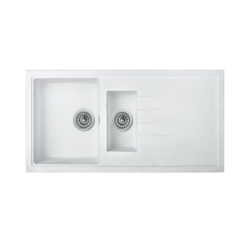 UKİNOX PLATON TEZGAHÜSTÜ BEYAZ GRANİT EVYE