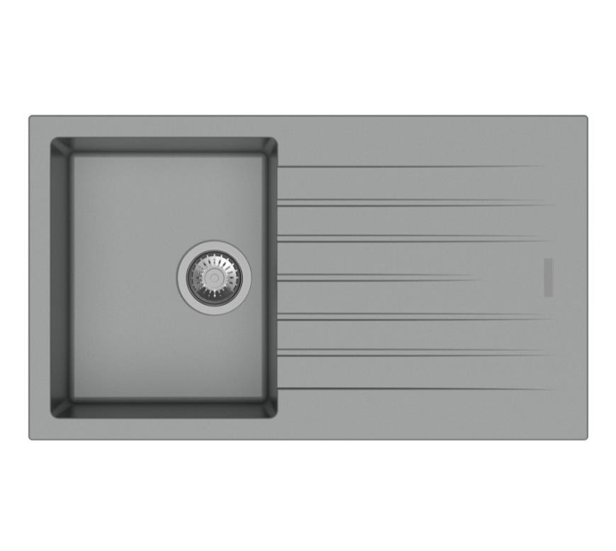 Ukinox Arya D86 Gri Granit Mutfak Evyesi