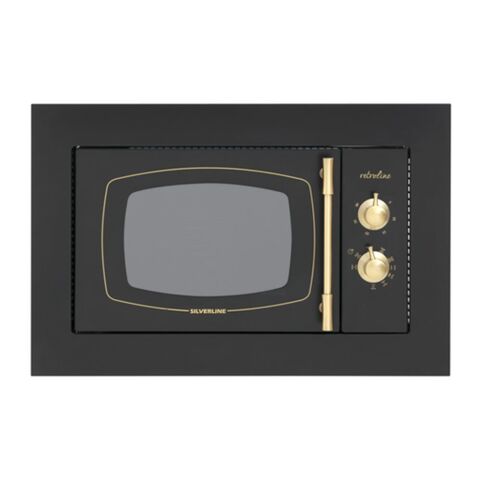 Silverline MW9033B02 20lt. Rustik Siyah Mikrodalga Fırın