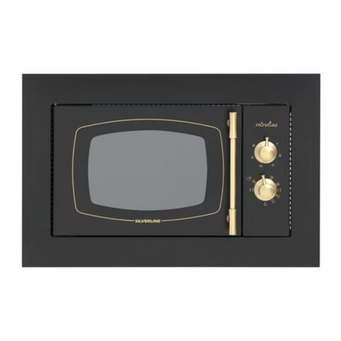 Silverline MW9033B02 20lt. Rustik Siyah Mikrodalga Fırın