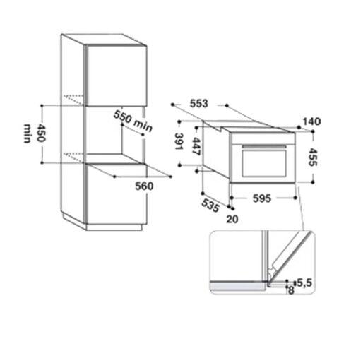 Silverline MW9033B02 20lt. Rustik Siyah Mikrodalga Fırın